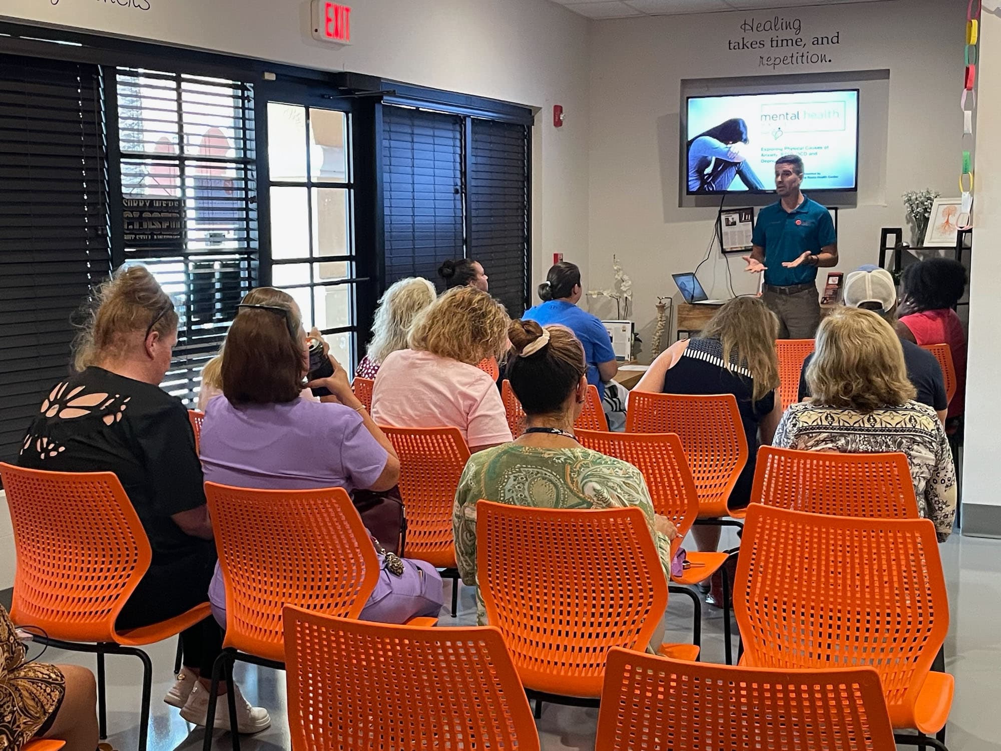 Dr. Logan Swaim presents a nervous-system seminar in Lakewood Ranch.
